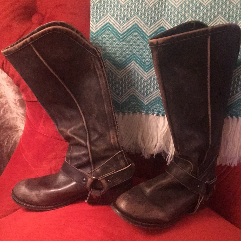 Black riding boots